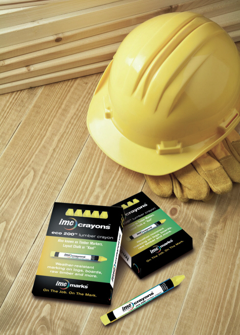 IMC Marks Lumber Crayons IMC Markers - Industrial Lumber Crayons. Commercial use, Heavy Duty use Paint Markers for all types of surfaces - Metal, glass, plastic, wood, lumber and more marking products